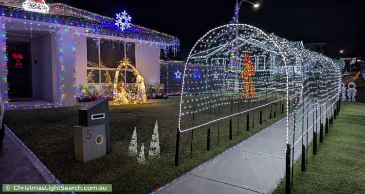 Christmas Light display at 5 Maize Avenue, Spring Farm