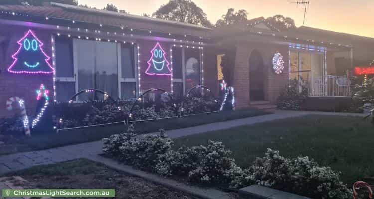 Christmas Light display at 53 Shannon Circuit, Kaleen