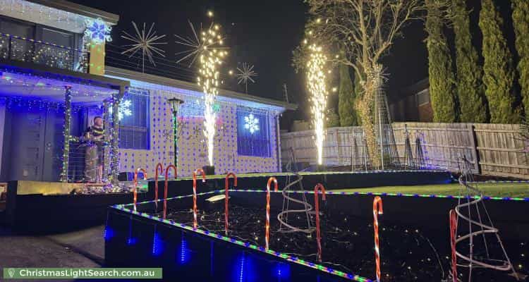 Christmas Light display at 6 Heysen Court, Mooroolbark