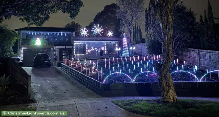 Christmas Light display at 6 Heysen Court, Mooroolbark