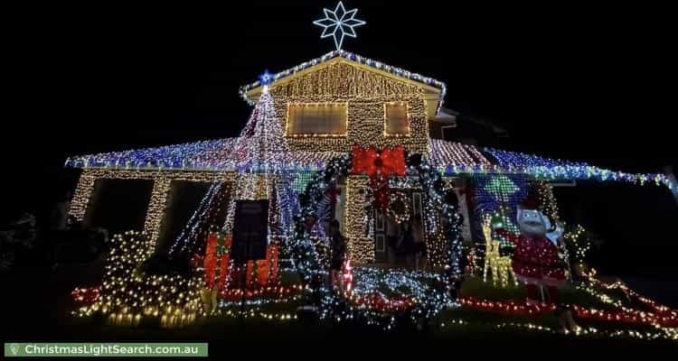 Christmas Light display at 40 Catania Street South, Wishart