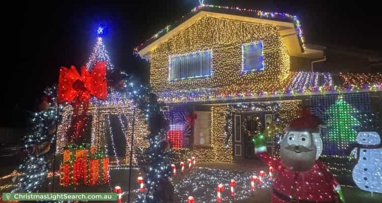Christmas Light display at 40 Catania Street South, Wishart