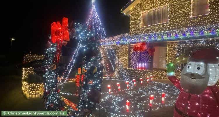 Christmas Light display at 40 Catania Street South, Wishart