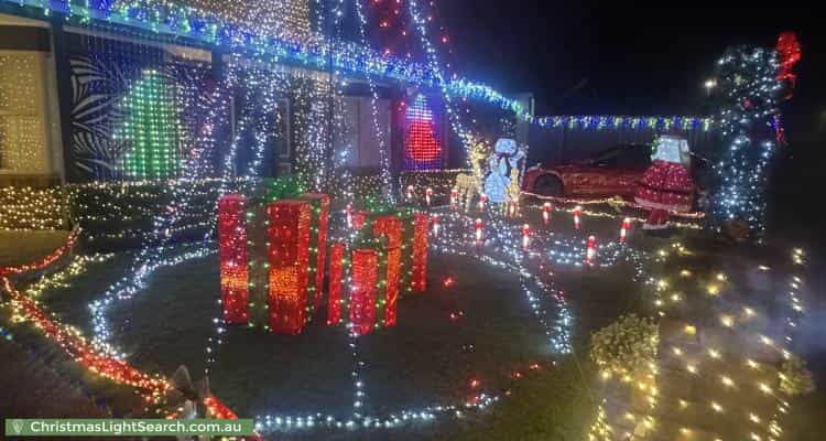 Christmas Light display at 40 Catania Street South, Wishart