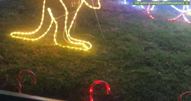 Christmas Light display at 9 Kinnaird Avenue, Richmond