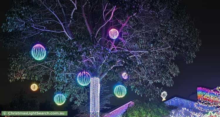 Christmas Light display at 5 Raheen Court, Vermont South