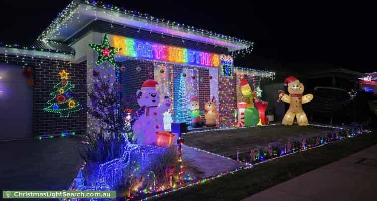 Christmas Light display at 64 Delany Circuit, Jordan Springs