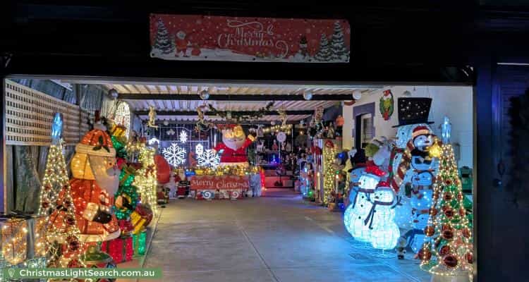 Christmas Light display at 1 Carnarvon Parade, West Croydon