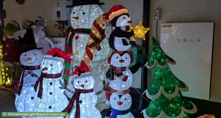 Christmas Light display at 1 Carnarvon Parade, West Croydon