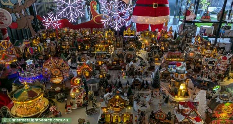 Christmas Light display at 1 Carnarvon Parade, West Croydon