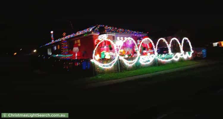 Christmas Light display at 39 Wagawn Street, Woodridge