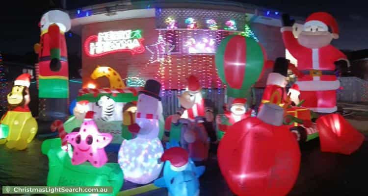 Christmas Light display at 39 Wagawn Street, Woodridge