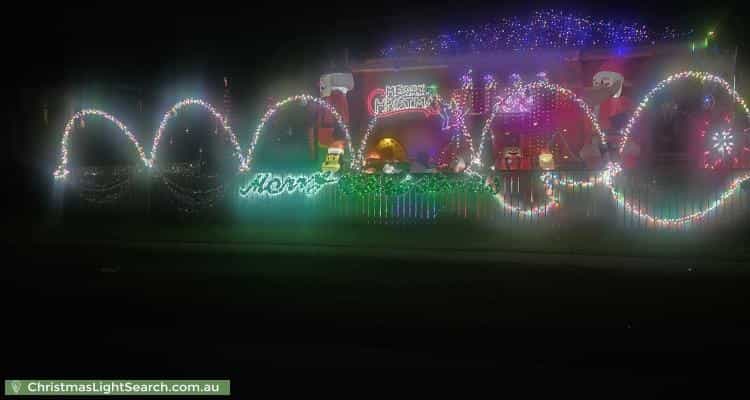 Christmas Light display at 39 Wagawn Street, Woodridge