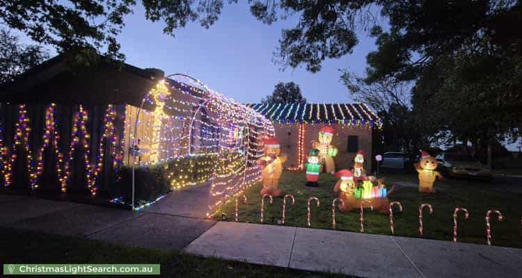 Christmas Light display at 1 Galloway Grove, Bayswater North
