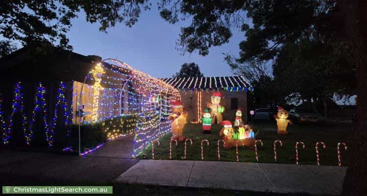 Christmas Light display at 1 Galloway Grove, Bayswater North