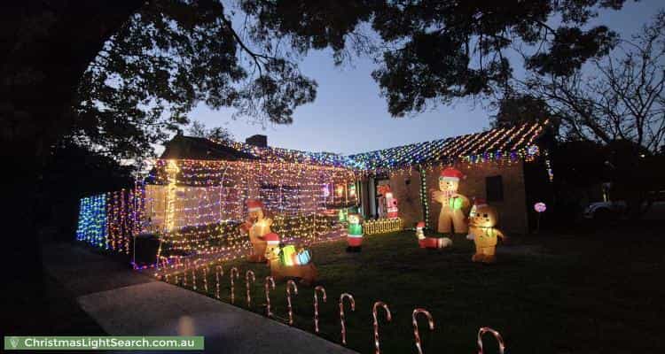 Christmas Light display at 1 Galloway Grove, Bayswater North