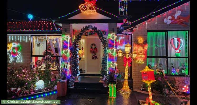 Christmas Light display at 4 Yalta Court, Clayton South