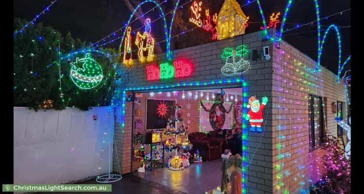 Christmas Light display at 4 Yalta Court, Clayton South