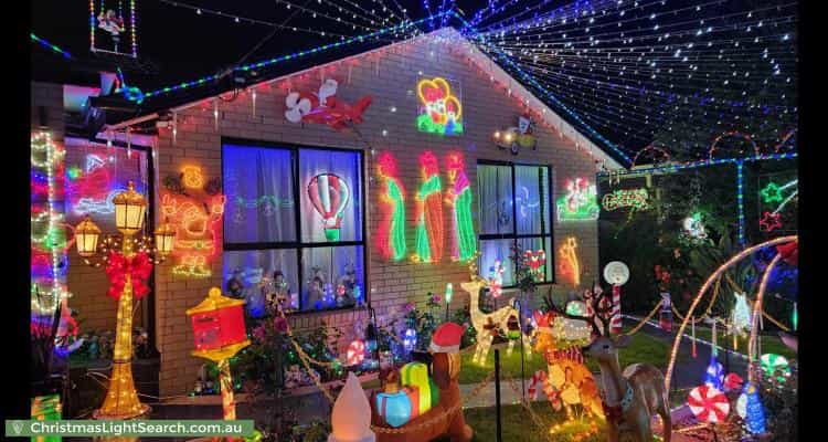 Christmas Light display at 4 Yalta Court, Clayton South