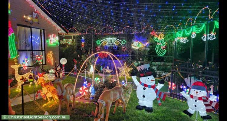 Christmas Light display at 4 Yalta Court, Clayton South