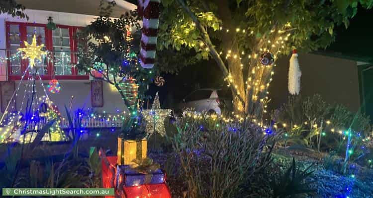 Christmas Light display at 4 Trussell Place, Kambah