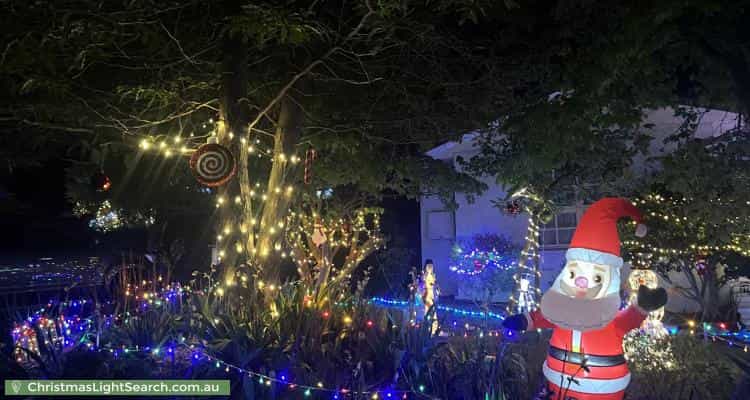 Christmas Light display at 4 Trussell Place, Kambah