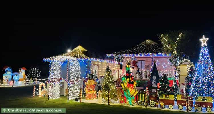 Christmas Light display at 22 Hargreaves Road, Coolbellup