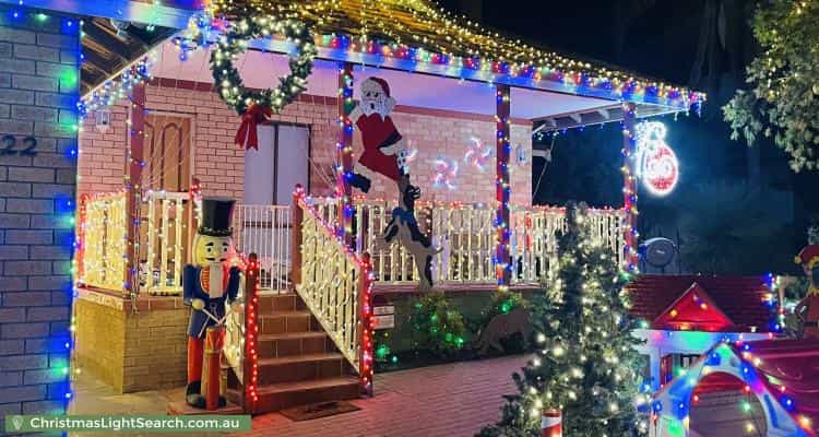 Christmas Light display at 22 Hargreaves Road, Coolbellup