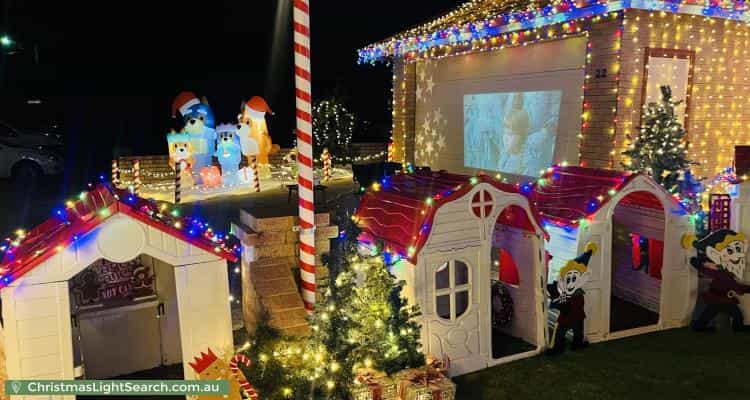 Christmas Light display at 22 Hargreaves Road, Coolbellup