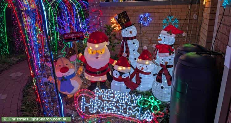 Christmas Light display at 2 Elischer Street, Dunlop