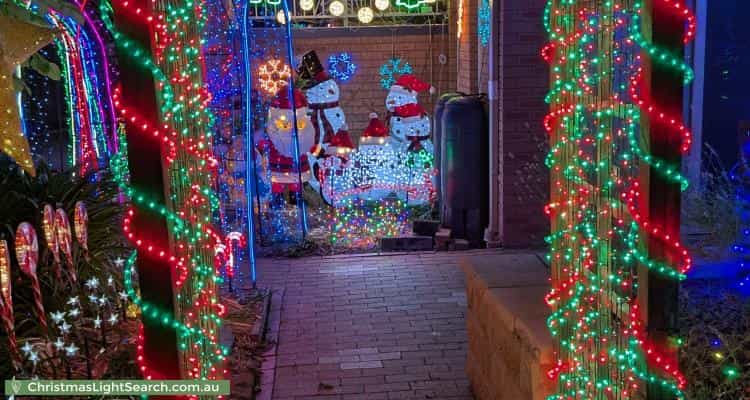 Christmas Light display at 2 Elischer Street, Dunlop