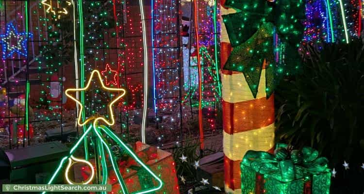 Christmas Light display at 2 Elischer Street, Dunlop