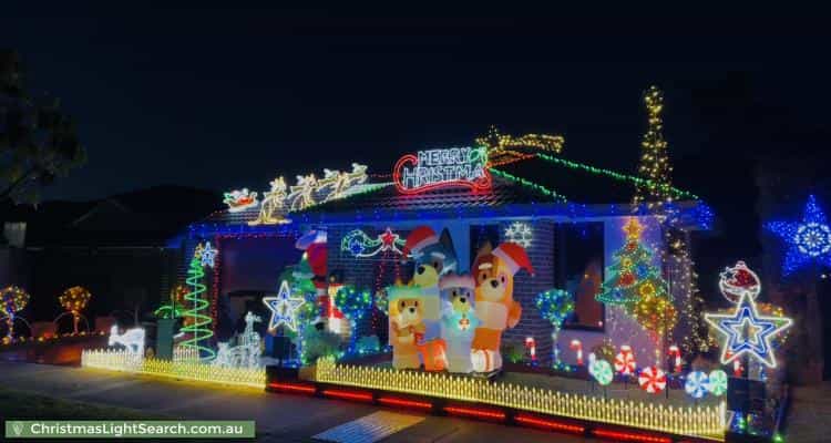 Christmas Light display at 50 Newington Parade, Mernda
