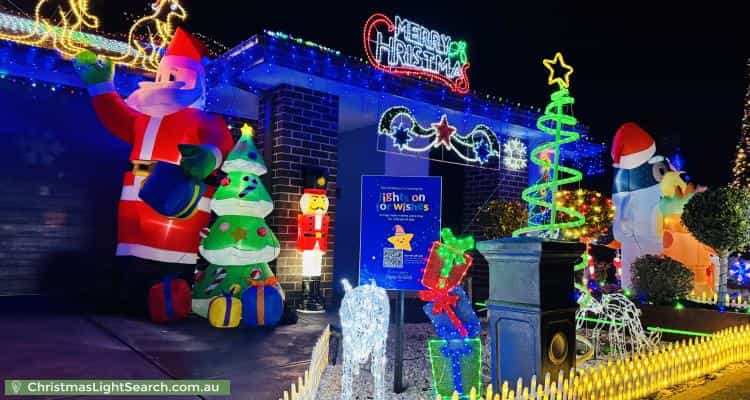 Christmas Light display at 50 Newington Parade, Mernda