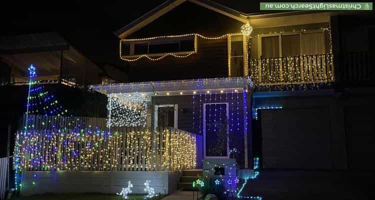 Christmas Light display at 48 Clara Street, Annerley