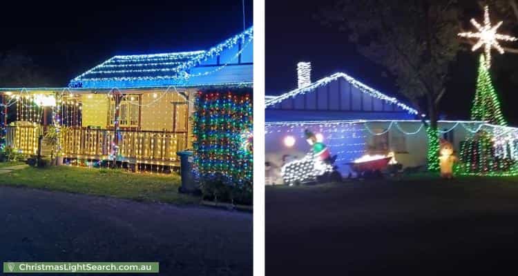 Christmas Light display at 1184 Macleay Valley Way, Bellimbopinni