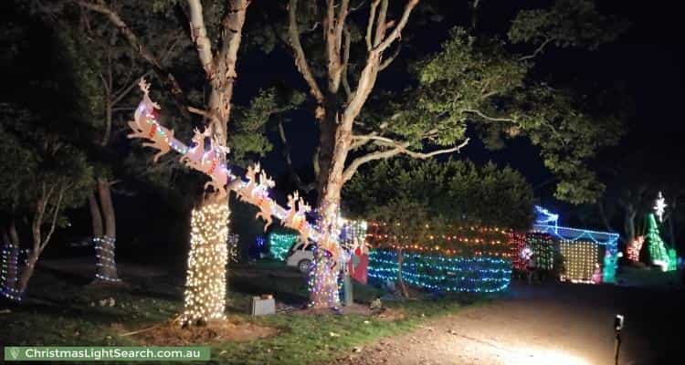 Christmas Light display at 1184 Macleay Valley Way, Bellimbopinni