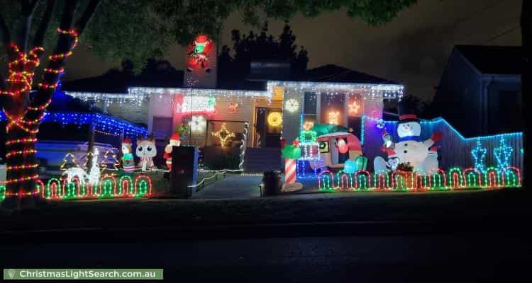 Christmas Light display at 28 Montgomery Avenue, Mount Waverley