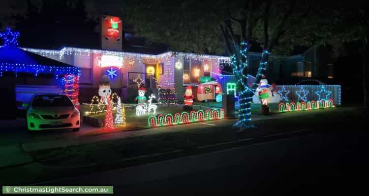 Christmas Light display at 28 Montgomery Avenue, Mount Waverley