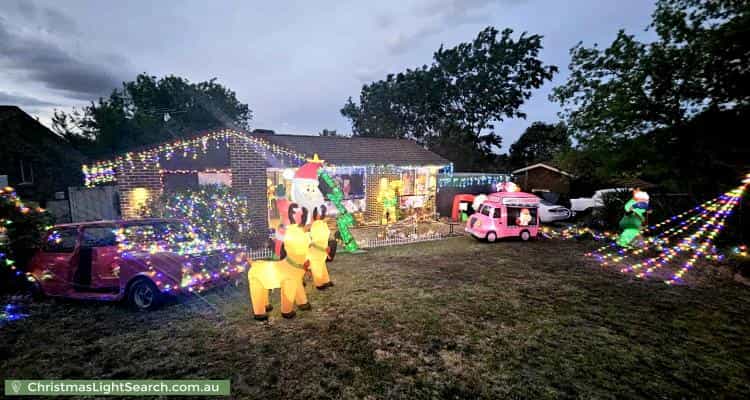 Christmas Light display at 16 Louis Loder Street, Theodore