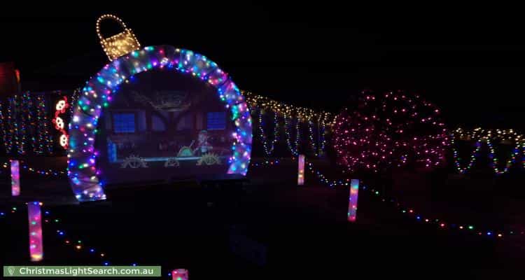 Christmas Light display at 166 Waradgery Drive, Rowville