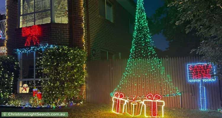 Christmas Light display at 43 McClelland Avenue, Nicholls