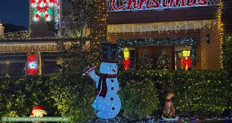 Christmas Light display at 43 McClelland Avenue, Nicholls