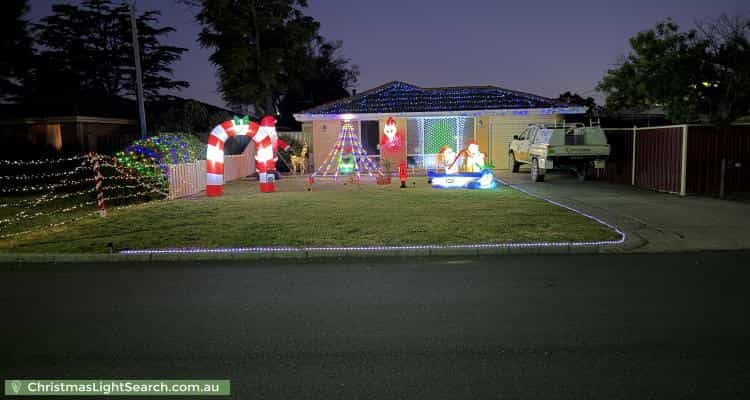Christmas Light display at 13 Silverhill Loop, Seville Grove