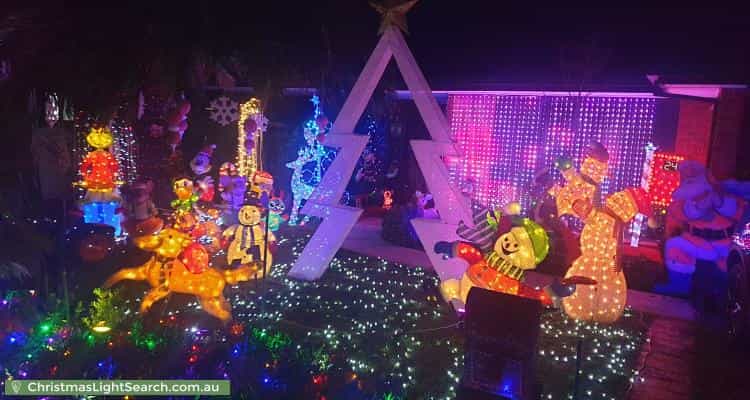 Christmas Light display at 2 Picardy Court, Hoppers Crossing