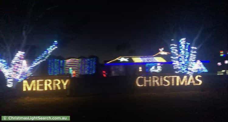 Christmas Light display at 9 James Road, Lewiston