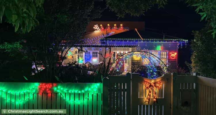 Christmas Light display at  Karoola Street, Hampton