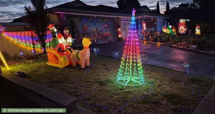 Christmas Light display at  Sunnybrook Court, Craigieburn