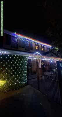 Christmas Light display at 23 Strong Place, Richmond