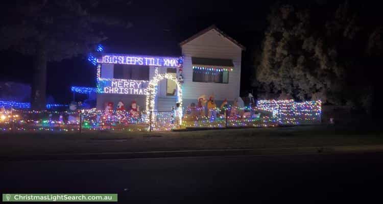 Christmas Light display at 9 Thomas Street, Cardiff